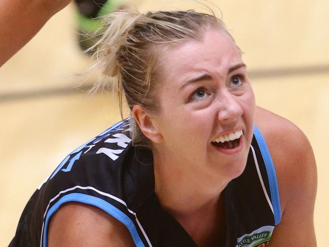 Rachel Jarry of the Stars during the WNBL match between the SEQ Stars and the Adelaide Lightning. Pic Darren England.