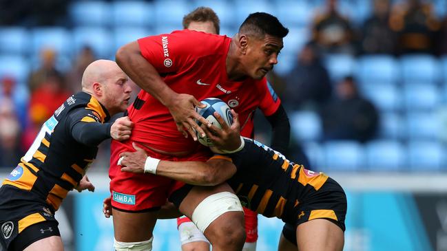 Will Skelton on the charge for Saracens. Picture: Alex Livesey/Getty Images