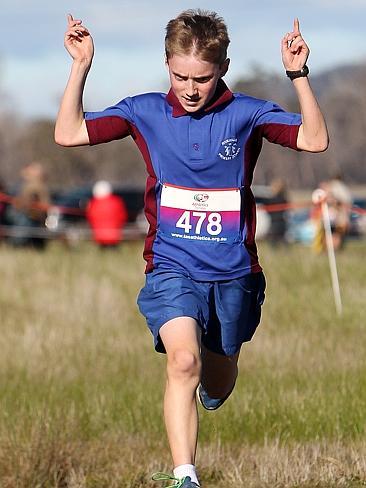 Sam Clifford of Riverside Primary School was first across the line in the boys’ Year 6 cross country.