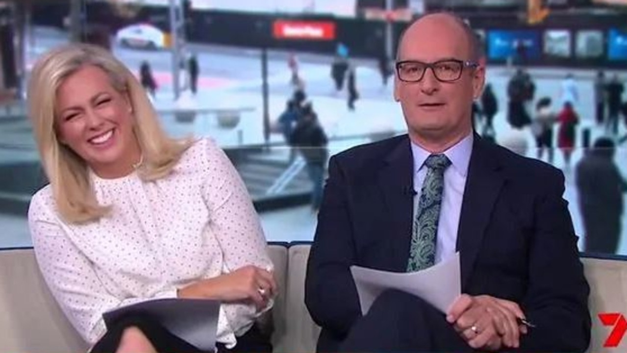 David Koch (pictured with one of his co-hosts Sam Armytage) left Sunrise after 21 years. Picture: Seven Network