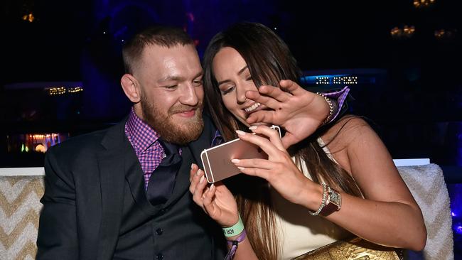 Conor McGregor and Dee Devlin attend his birthday celebration at Intrigue Nightclub at Wynn Las Vegas in 2016. (Photo by David Becker/Getty Images for Wynn Las Vegas)