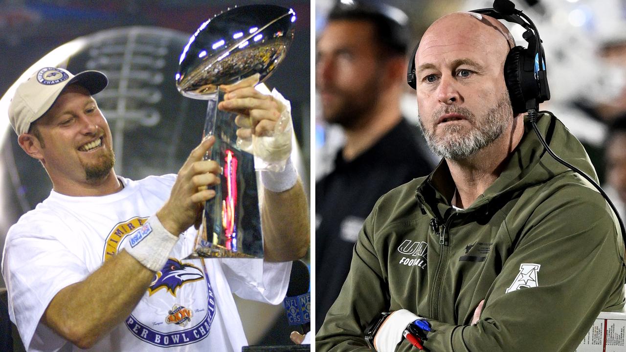 Trent Dilfer has gone from Super Bowl winning quarterback to flailing college football coach.