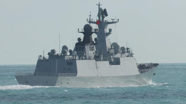 A handout photo taken on February 11, 2025 and released on February 13, 2025 by the Australian Defence Force shows China's Peopleâs Liberation Army-Navy Jiangkai-class frigate Hengyang, part of a task group operating to the north east of Australia. (Photo by Handout / AUSTRALIAN DEFENCE / AFP) / ----EDITORS NOTE ----RESTRICTED TO EDITORIAL USE MANDATORY CREDIT " AFP PHOTO / AUSTRALIAN DEFENCE" NO MARKETING NO ADVERTISING CAMPAIGNS - DISTRIBUTED AS A SERVICE TO CLIENTS