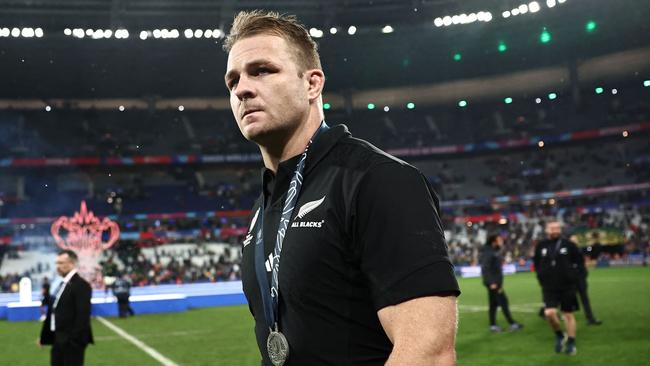 New Zealand captain Sam Cane following defeat to South Africa in the rugby World Cup. Picture: AFP