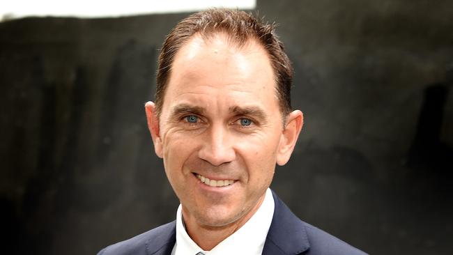 Justin Langer is encouraging the Australian players to engage in banter. Picture: Nicole Garmston