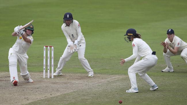 Australia's Beth Mooney bats flicks cover drive during day four of the Women's Ashes Test in Taunton.