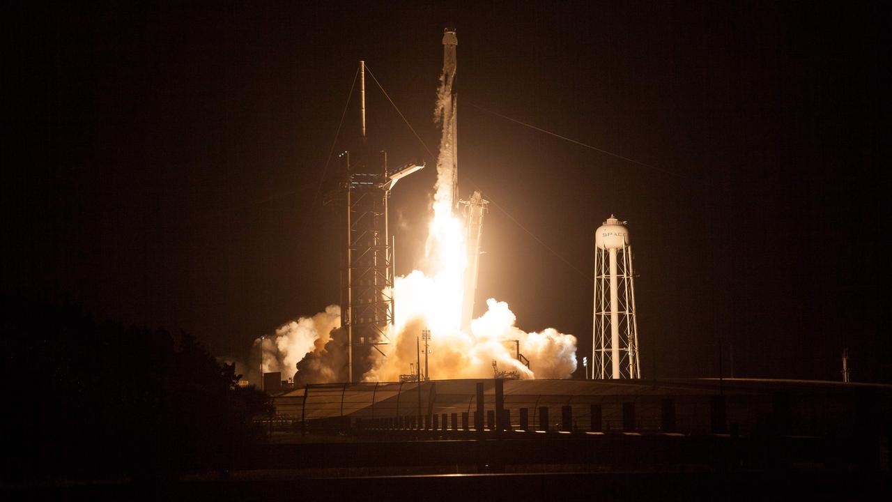 A SpaceX Falcon 9 rocket lifting off from the Kennedy Space Centre in Florida on April 23, 2021. Picture: Joel Kowsky/NASA/AFP