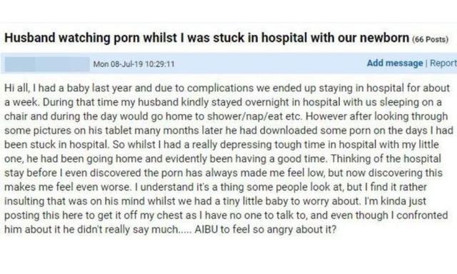 Newborn Baby Porn - Husband watches porn while wife is in hospital with newborn - Kidspot