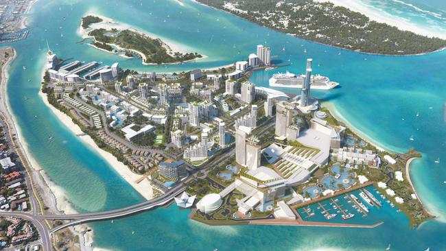 ASF consortiums plans for the Wavebreak Island cruise ship terminal - images supplied