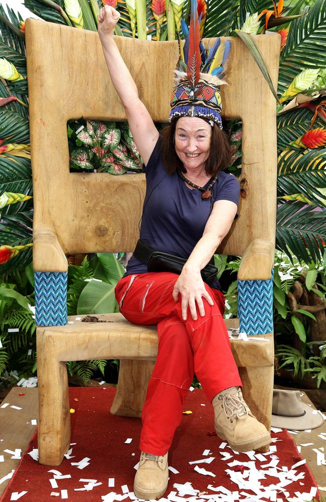 Fiona O'Loughlin was crowned Queen of The Jungle after winning Channel 10's I'm A Celebrity Get Me Out Of Here! 2018. Picture: Nigel Wright