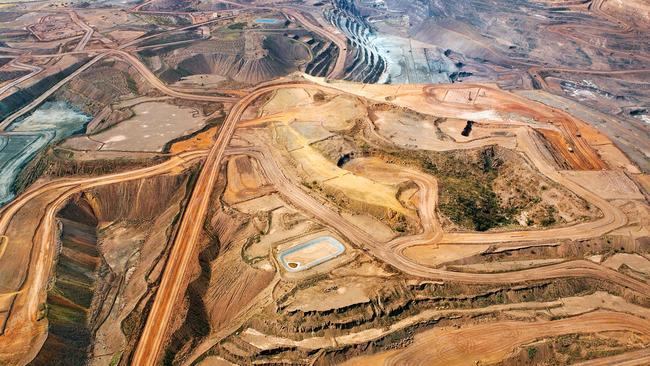 A BHP Billiton iron ore mine in Australia.