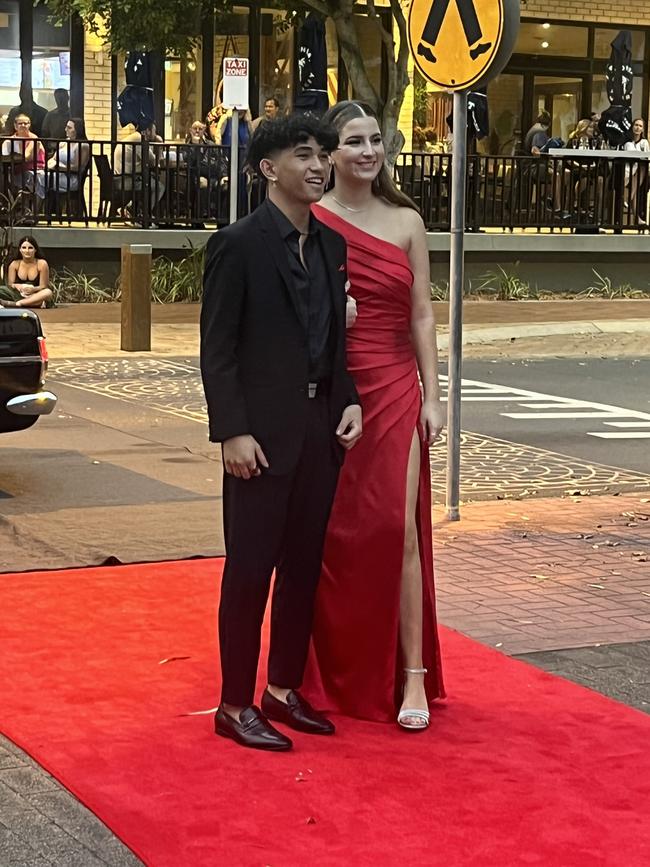 The students of Urangan State High School arrive at their formal.