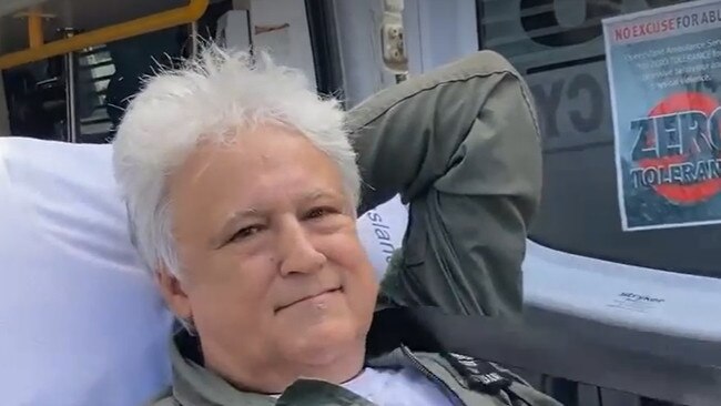 Light plane pilot Vic Pisani after he was forced to crash land in a paddock just south of Kandanga on Monday, June 13m 2022.