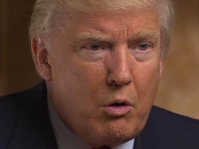 President-elect Donald Trump speaks with CBS News’ Lesley Stahl on 60 Minutes. Picture: CBSNEWS/60MINUTES