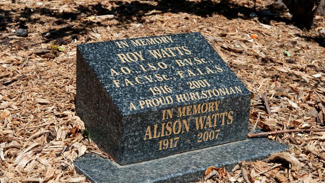 Roy and Alison Watts’ ashes are also buried in the Clarke House Rose Garden at Hurlstone, at Glenfield.