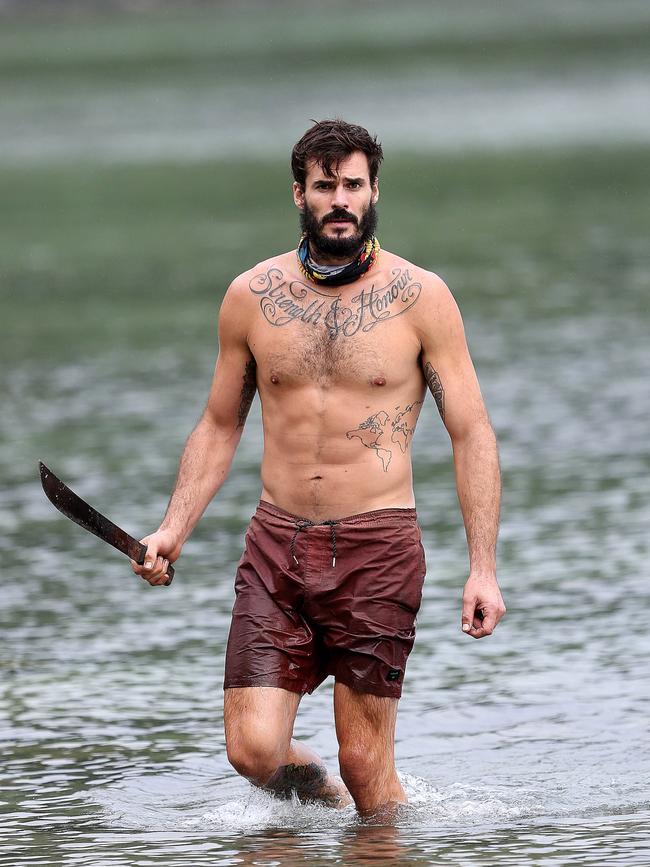 Lockie Gilbert in his first reality TV turn on Survivor season 2. Picture: Supplied