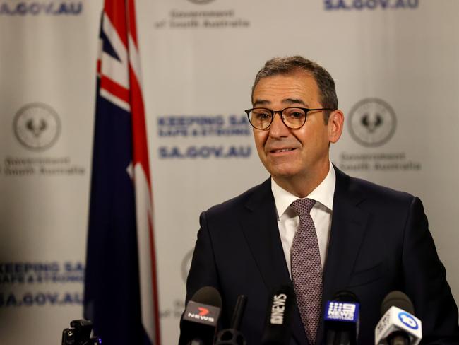 South Australian Premier Steven Marshall said letting the Delta variant get out of control would be catastrophic. Picture: NCA NewsWire/Kelly Barnes