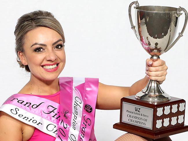 Wendy Lynch with her prized trophies.