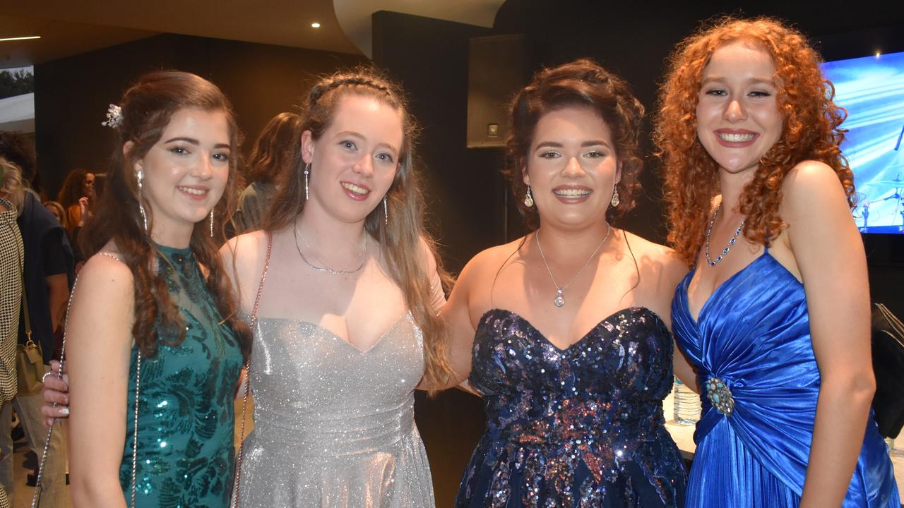 Elodie, Emma, Ruby and Sasha at the 2022 Chancellor State College formal.