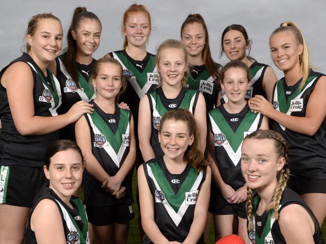 Donvale Football Club has announced it will have a senior women's team for the first time next season. Some of the prospective players at the club. Picture: Lawrence Pinder