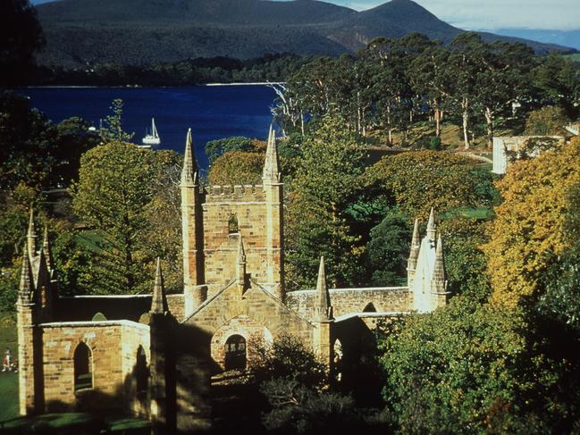 Port Arthur and Point Puer across the bay in Tasmania. File picture