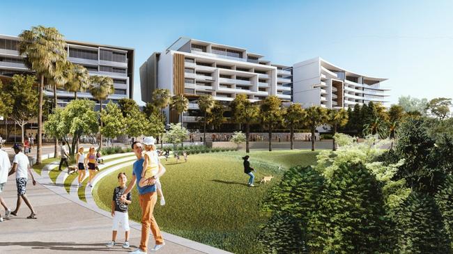 Concept art for the Blake St development in The Gardens, Darwin. Picture: ARCHIDIOM