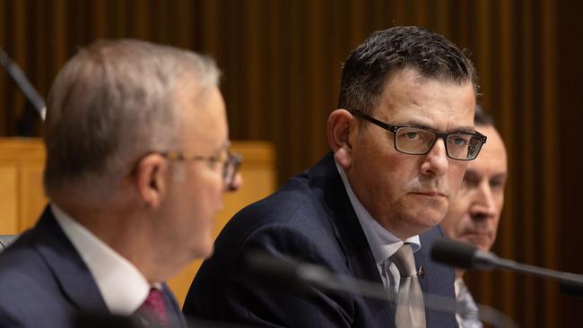 Australia’s three largest states, led by Victoria under Premier Daniel Andrews, faces future financial hardship after years of heavy borrowings. Picture: NCA NewsWire / Gary Ramage