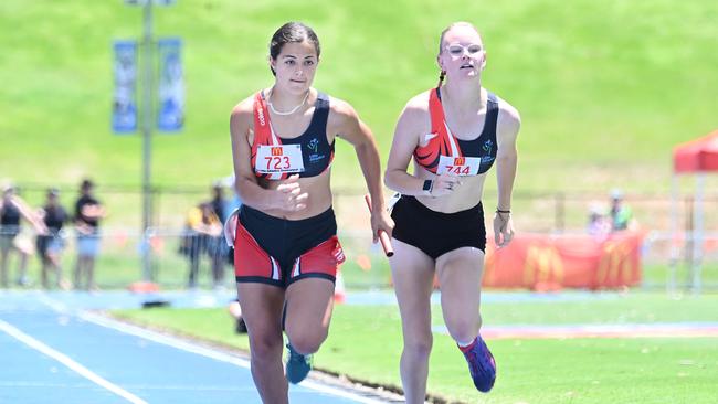 Queensland Little Athletics State Relay Championships. Saturday December 2, 2023. Picture, John Gass