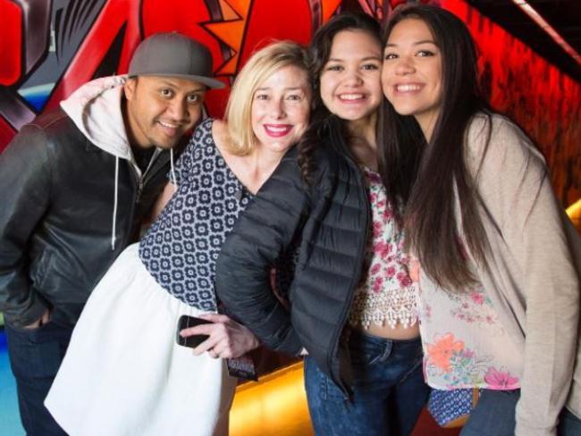 Vili Fualaau, Mary Kay Letourneau and daughters, Audrey and Georgia. Picture: Supplied