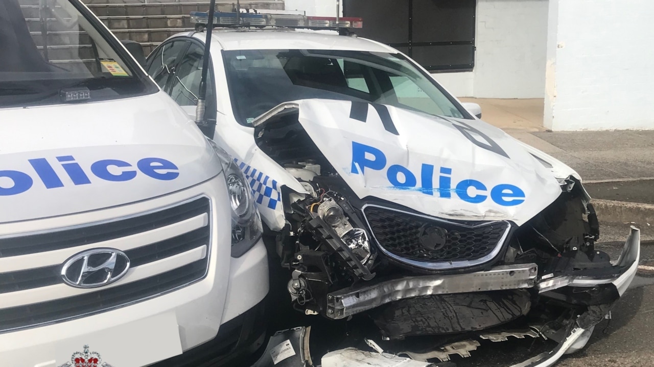 Officers discover $200m worth of ice in van after slamming police car