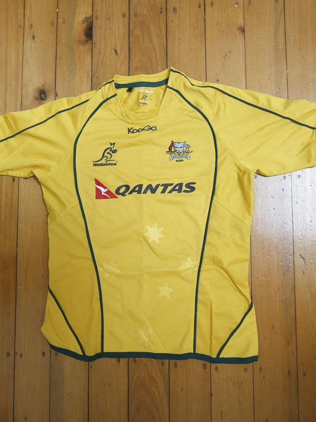 <b>Wallaby jersey: </b>I played rugby union as a kid. I purchased this to wear to a charity gold day with Jack Newton where you had to come dressed as your favourite sports team.