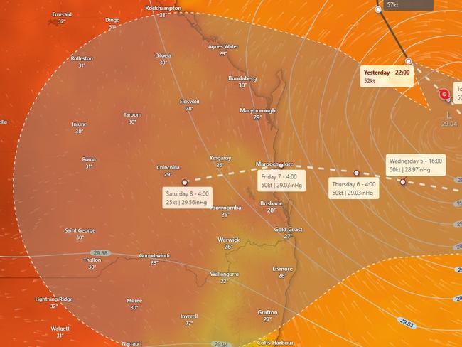 Tropical Cyclone Alfred.