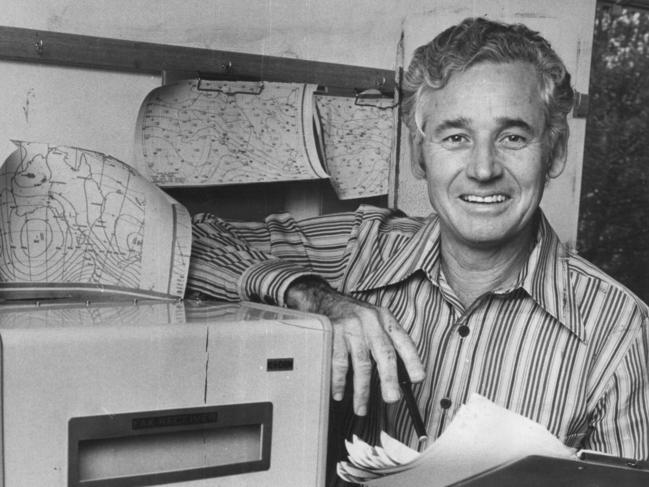 Alan Wilkie was Australian TV’s first weatherman. Picture: Supplied