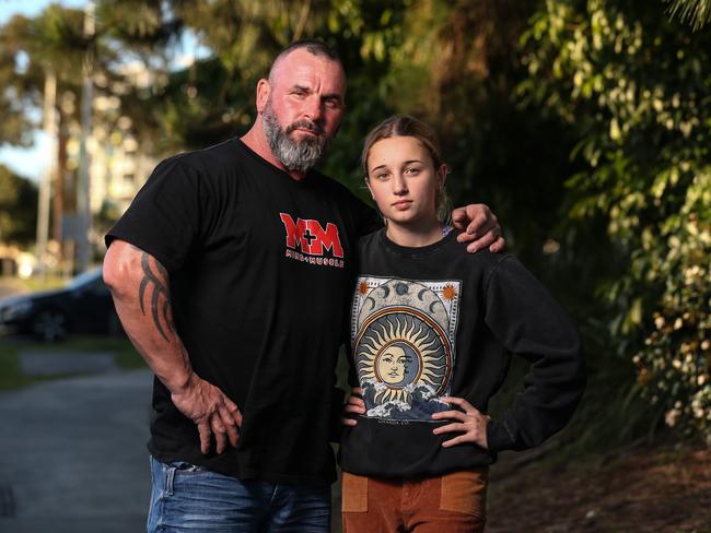 Stacey Howard and daughter Layla Eriksen-Howard were left shell-shocked after attending Karen's Diner at Chermside during child-friendly hours. Picture: Zak Simmonds