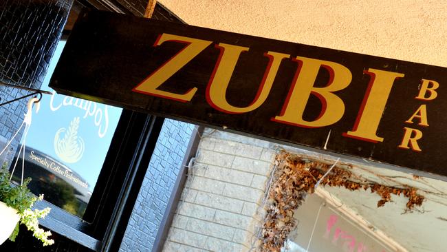 Zubi Bar, outside which Warren Cosgrave allegedly struck a man in the face in March. Picture: Martin Lange