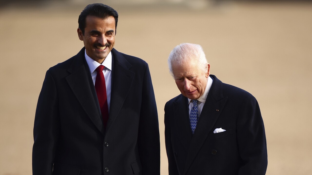 King Charles welcomes Emir of Qatar to the UK