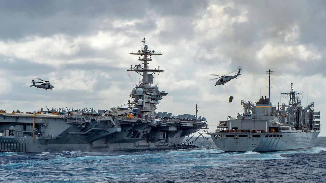 The Nimitz-class aircraft carrier USS Abraham Lincoln. The fleet of US navy destroyers in Spain will grow from four to six. Picture: Supplied