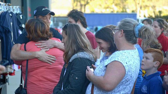 Samuel Johnson greeted the crowds at Bunnings Rockhampton on Wednesday. Picture: Jann Houley
