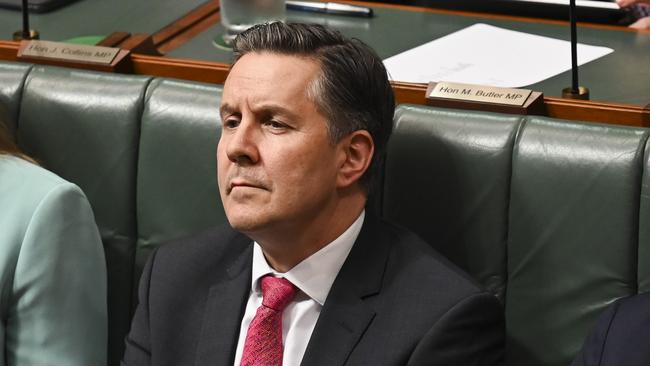 CANBERRA, AUSTRALIA, NewsWire Photos. NOVEMBER 29, 2023: Minister for Health and Aged Care Mark Butler during Question Time at Parliament House in Canberra. Picture: NCA NewsWire / Martin Ollman