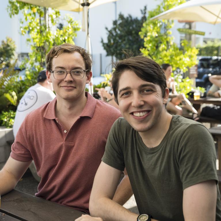 Alex Edgar and Stuart Hodgson at Tiny Mountain's third birthday. Picture: Supplied