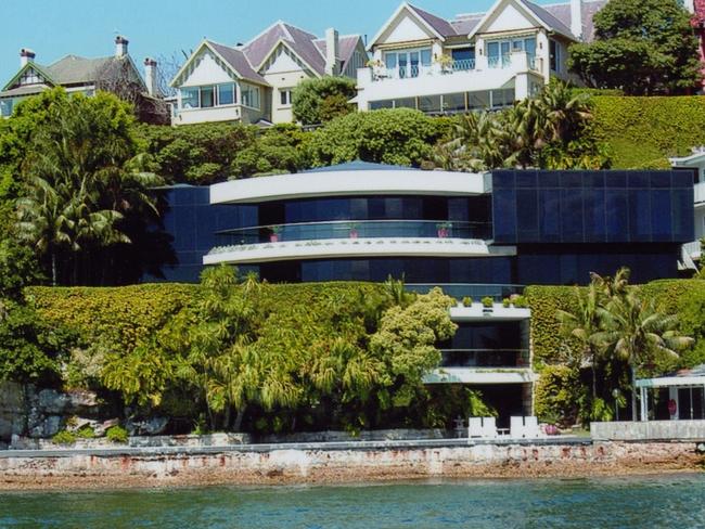 Jon Adgemis still gives his residence as this pricey Point Piper harbourfront property.