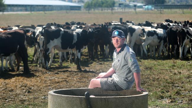 Brian Corr, at the farm in Longwarry,  Picture Yuri Kouzmin