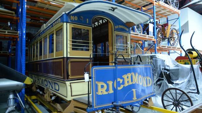 An early trolley car at the Moreland Annexe. Picture: Craig Hughes