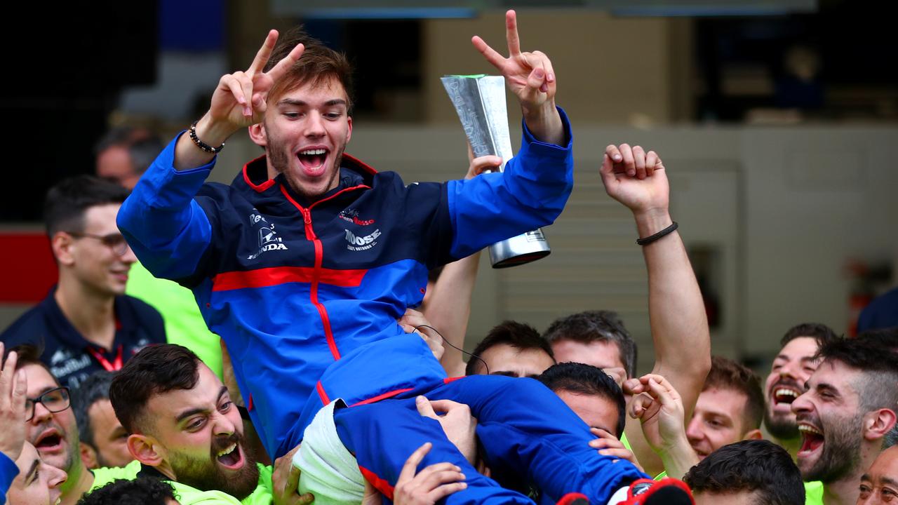 A dream come true for Pierre Gasly. Picture: Dan Istitene