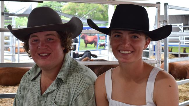 Angus Llewellyn and Lydia Sanders at Beef Australia 2024. Picture: Aden Stokes