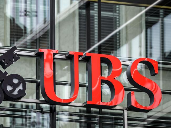 (FILES) In this file photo taken on October 26, 2018 a sign of Swiss banking giant UBS is seen at a branch in Zurich. - After a six-year investigation, judges last year charged the bank and its French subsidiary of laundering proceeds from tax fraud carried out from 2004 to 2012, allegations the bank has denied. Paris courthouse will rule on the case fo the Swiss giant bank UBS on the afternoon of February 20, 2019. (Photo by Fabrice COFFRINI / AFP)