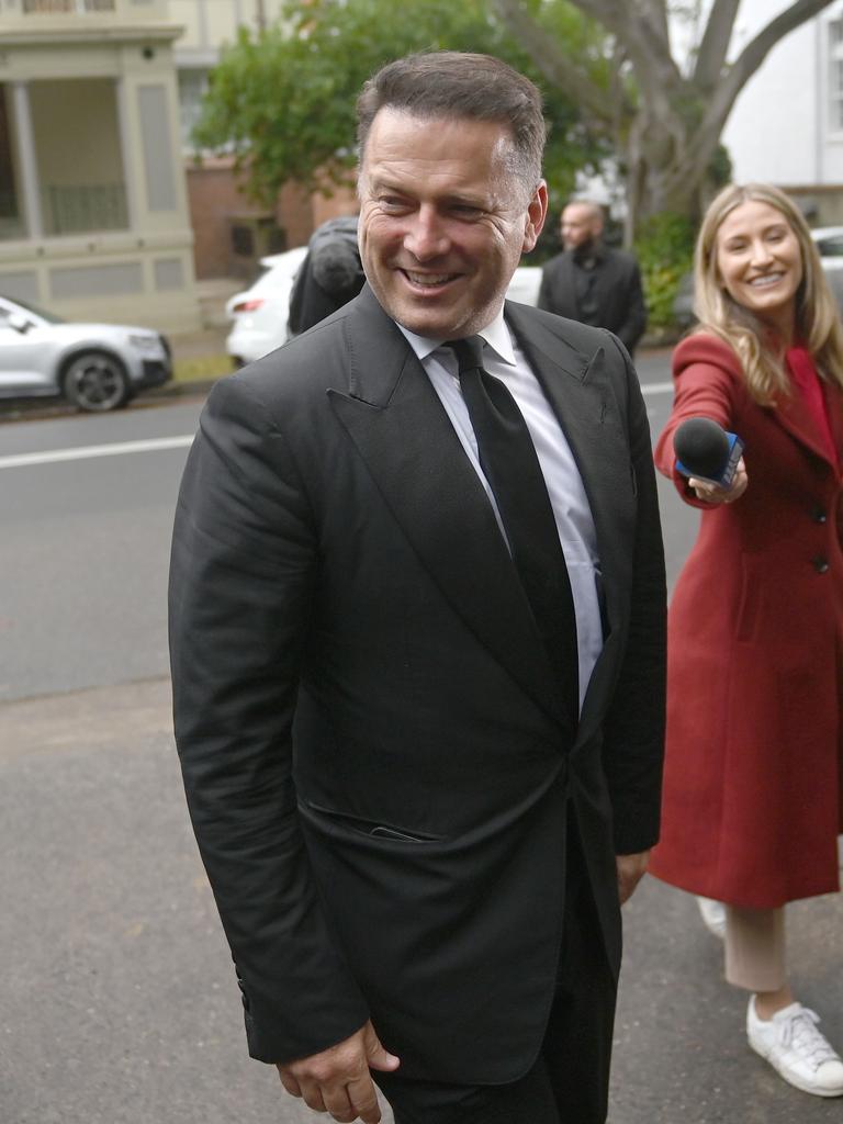 Karl Stefanovic was among the famous faces arriving at 3pm. Picture: NCA NewsWire / Jeremy Piper