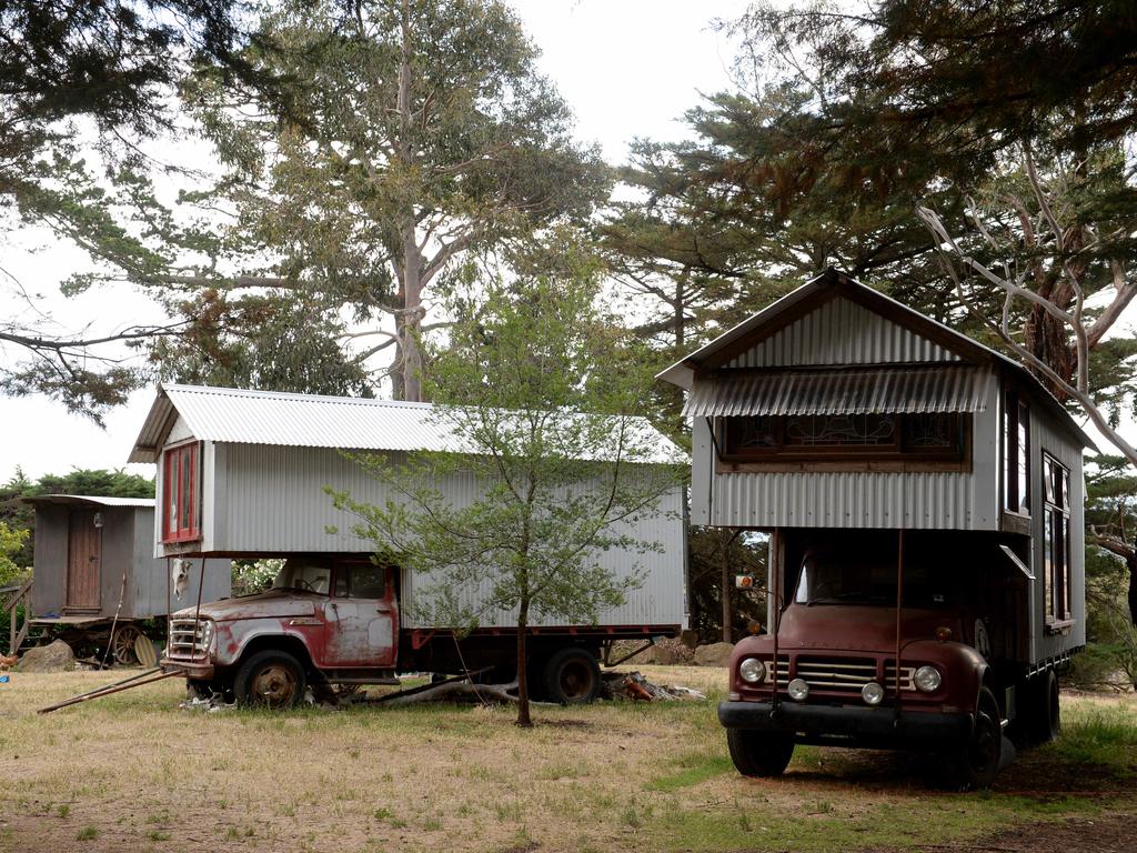 Rob Scott from Clarkefield makes studio trucks; tiny houses built on truck frames. Picture: Kylie Else