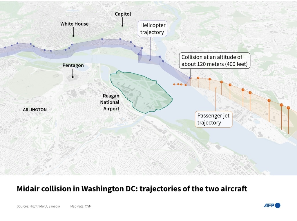 Grim search for plane crash bodies as Trump doubles down