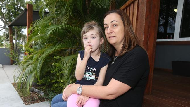 Kylie Moore and her disabled daughter Maddie Clarkin are still waiting for their planning meeting to happen. Picture Mike Batterham